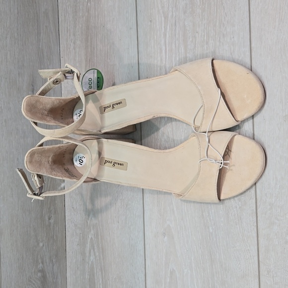 Paul Green Women Ankle Suede Heels Sandals shoes sz UK 8 US 10.5 - Picture 3 of 16